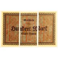 25 Pfennig 3 x dissected from 100 Mark