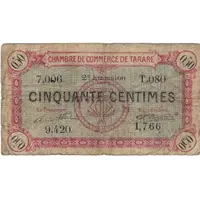50 centimes - Chambre de Commerce de Tarare 69
