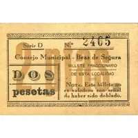 2 Pesetas Beas de Segura