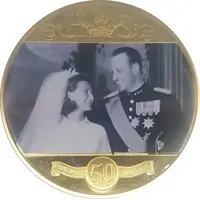 Medal - King Harald V and Queen Sonja Gold Wedding 1968-2018