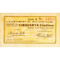 50 Céntimos Bellvís