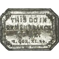 Communion token Saint Saviour’s Church, Berbice