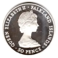 50 Pence - Elizabeth II Queen Mother, Silver Proof Issue