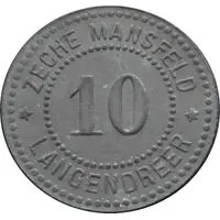 10 Pfennig - Langendreer Zeche Mansfeld