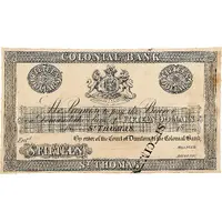 15 Dollars Colonial Bank