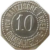 10 Pfennigs - Grossalmerode von Waitzische Erben