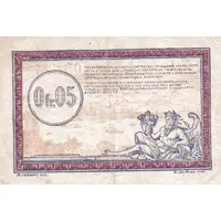 5 Centimes Régie des Chemin de Fer en Territoires Occupés