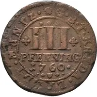 3 Pfennig - Moritz Casimir