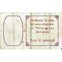 2 Pesetas Mequinenza
