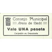 1 Peseta Arens de LLedó