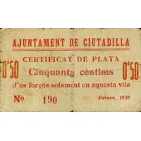 50 Céntimos Ciutadilla