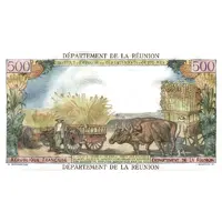 10 Nouveaux Francs / New Francs Overprint on P#51 - 500 Francs