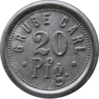 20 Pfennig - Köln Grube Carl