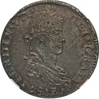 8 Reales - Fernando VII Guadalajara - Royalist coinage