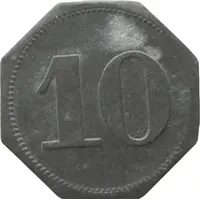 10 Pfennig - Hanau Heinr. and Aug. Brüning