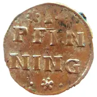 1 Pfennig - Günther XLII, Anton Heinrich, Johann Günther II and Cristian Günther I