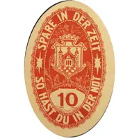 10 Pfennig Bezirkssparkasse
