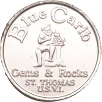Token - Blue Carib Gems & Rocks St. Thomas