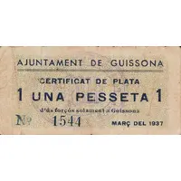1 Peseta Guissona