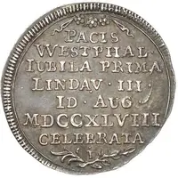 1/2 Ducat Peace of Westphalia, Silver pattern strike