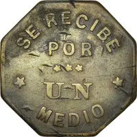 1/2 Real George D. Emery, Belize City, Large