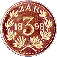 Token - 3 Pence Sammy Marks Tickey, Jeweller's Copy