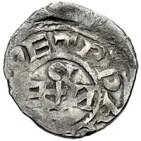 Denier - Benedict VI / Benedict VII and emperor Otto I / Otto II temple