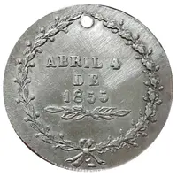 2 Soles - Manuel Isidoro Belzú To the birthday of President Belzu - Monetary Medal Default Category Medals Americas Bolivia