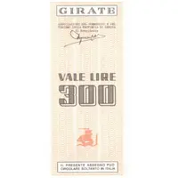 300 Lire Banco di Chiavari e della Riviera Ligure