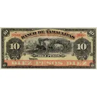 10 Pesos El Banco de Tamaulipas