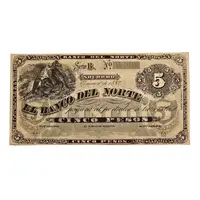 5 Pesos Banco del Norte