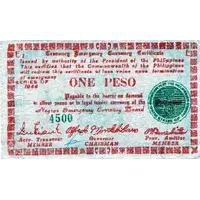 1 Peso Green seal