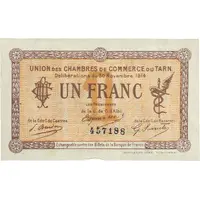 1 Franc - Chambres de Commerce du Tarn [81]