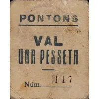 1 Peseta Pontons