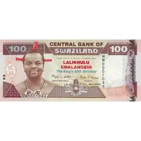 100 Emalangeni King's 40th Birthday and 40th Independence Anniversary