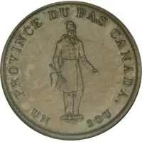 1/2 Penny / 1 Sou City Bank