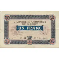 1 Franc - Chambre de Commerce de Nancy