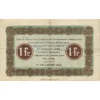 1 Franc - Chambre de Commerce de Nancy