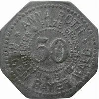 50 Pfennig - Regen Anna Roth Waldbeeren and Pilze Grosshandlung