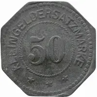 50 Pfennig - Regen Anna Roth Waldbeeren and Pilze Grosshandlung