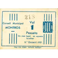1 Peseta Mont-ros