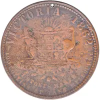 1 Penny - Murray & Christie - Advance Victoria Mule Castlemaine, Victoria