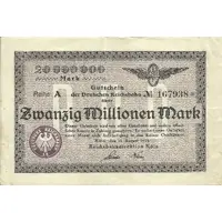20 000 000 Mark Reichsbahndirektion