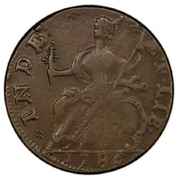 1/2 Penny - Copper 'Draped Bust Left'