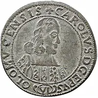 6 Kreuzers - Charles II of Liechtenstein-Kastelkorn
