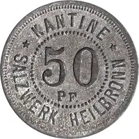 50 Pfennigs - Heilbronn Kantine Salzwerk