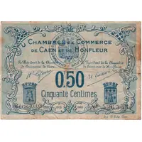 50 Centimes - Chambre de Commerce de Caen et de Honfleur 14