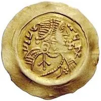 1 Tremissis - Aripert II With cross in field