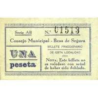 1 Peseta Beas de Segura