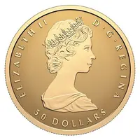 50 Dollars In the name of Elizabeth II, Gold fractional